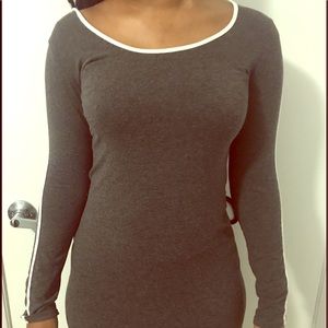 Body con dress with hoodie